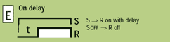 function E = On delay