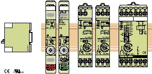 DIN-Zeitrelais COMAT CRE CRA AE2 AA2 CY1 CRV1 CRV2 CSV2 CRV3 CRT3 AM1 AM2 AM3 CM1 CM2 CM3 CNR1 CT1 ECO31 ECO32