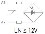 Led no polarity &le; 12V