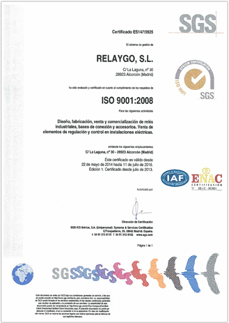 Certificate ISO 9001:2008