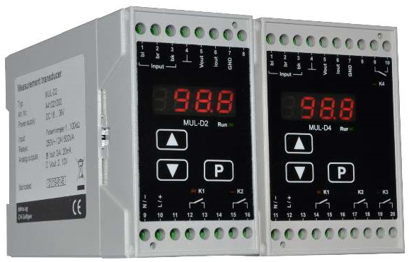 Messumformer mit Grenzwertausgängen MUG Messumformer mit Grenzwertausgängen MUG